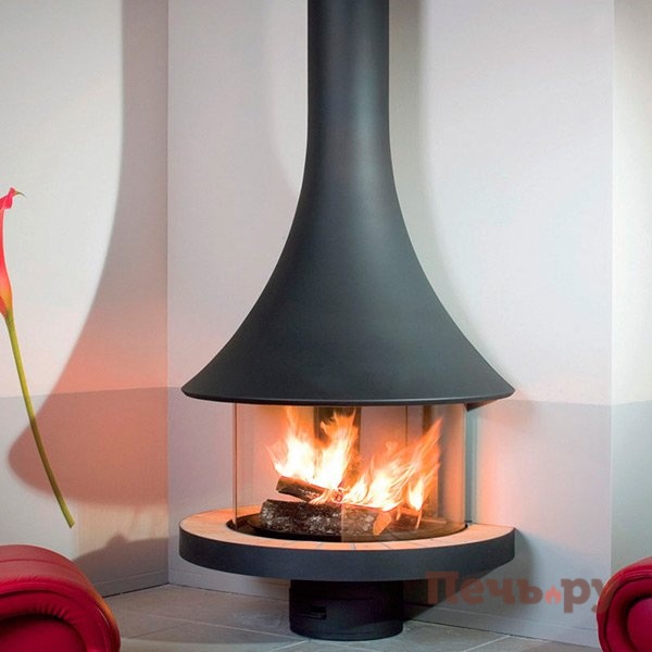 Готовый камин Bordelet Eva 992 пристенный со стеклом видео