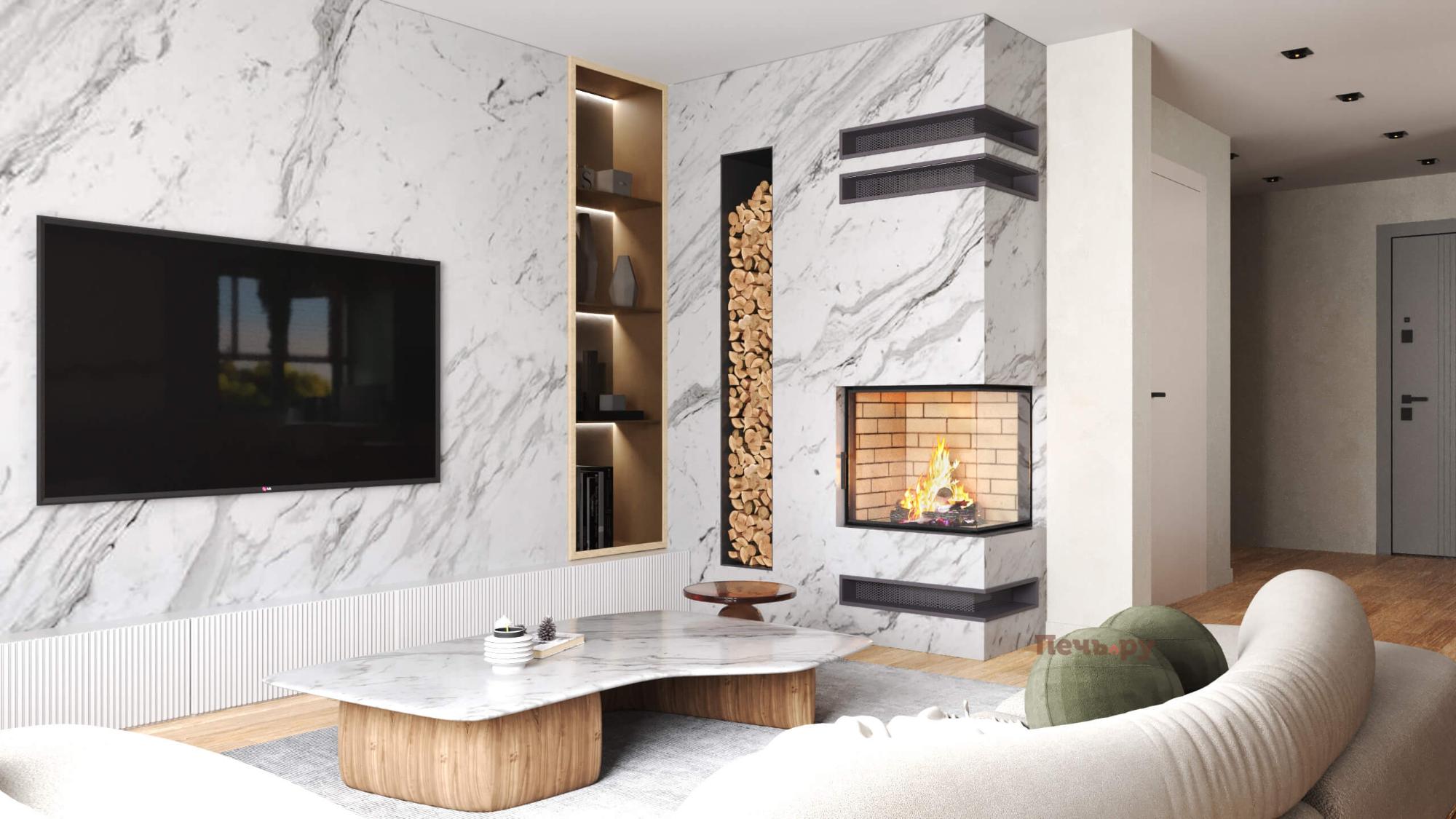 Каминная топка Астов П2С 600 видео