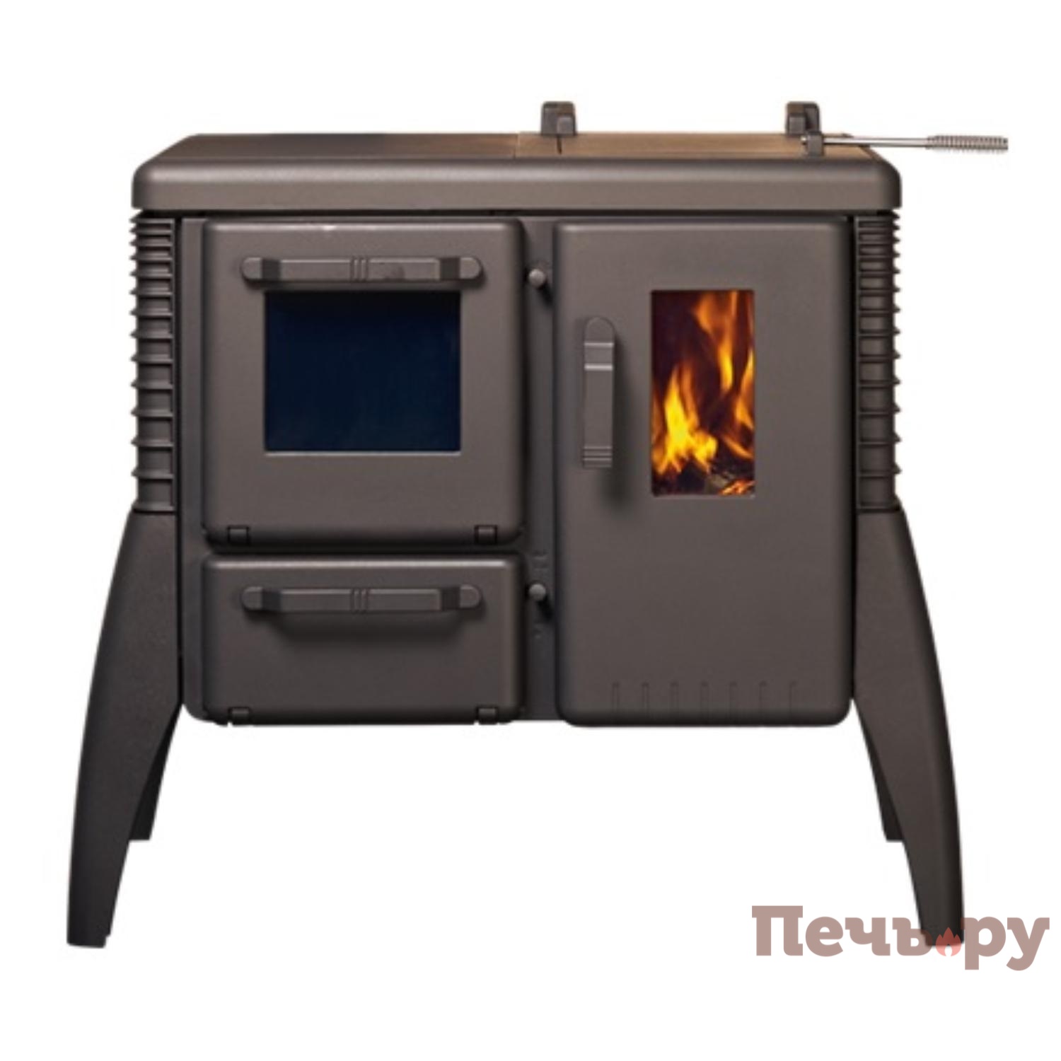 Чугунная печь Brunner Iron Dog 6 видео