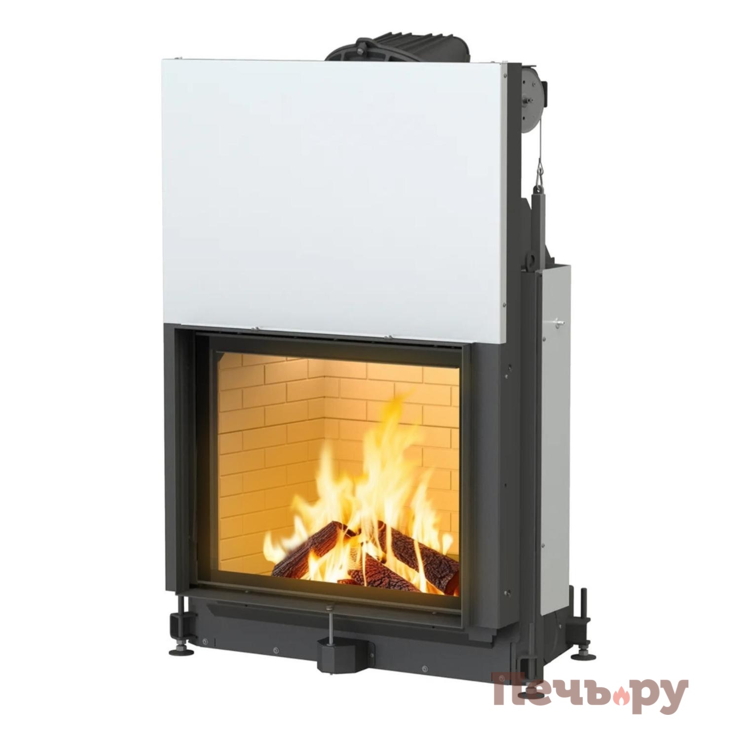 Каминная топка Brunner Stil-Kamin 53/88 с подъемом видео