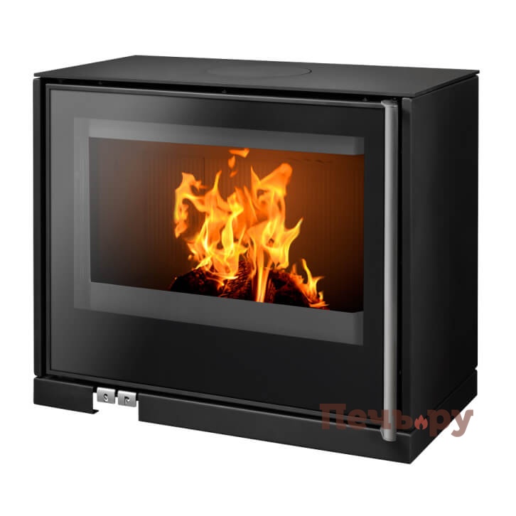 Печь-камин ABX Polar Osaka 50, черная сталь, с креплением на стену видео