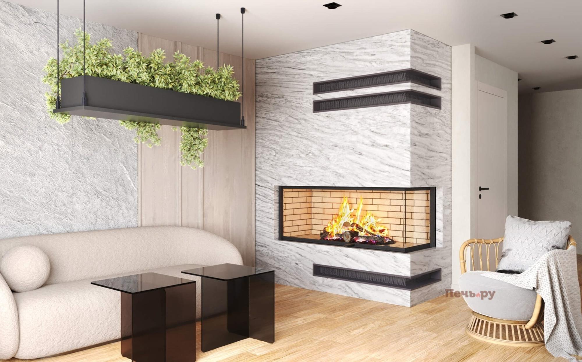 Каминная топка Астов П2С 14057 видео