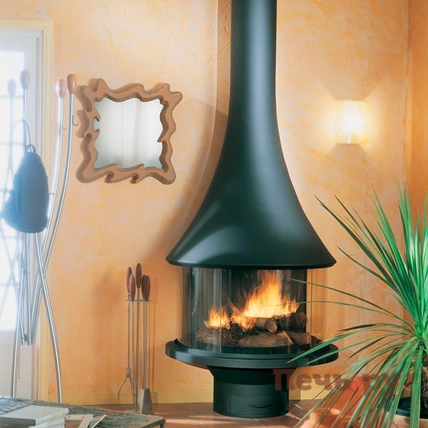 Готовый камин Bordelet Marina 993 пристенный со стеклом видео