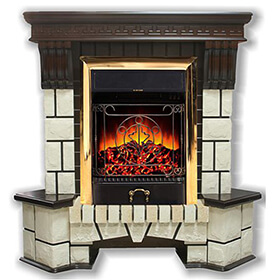 Портал InterFlame Экстер М угловой /КлассиК/ изображение Портал InterFlame Экстер М угловой /КлассиК/ фото