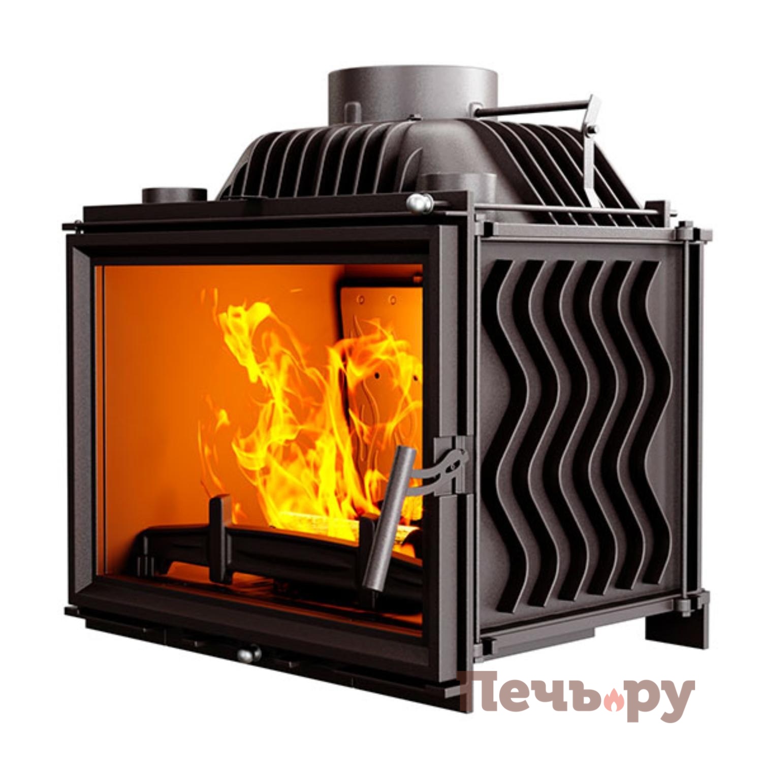 Каминная чугунная топка Kaw-Met W17 12,3 кВт Eko видео