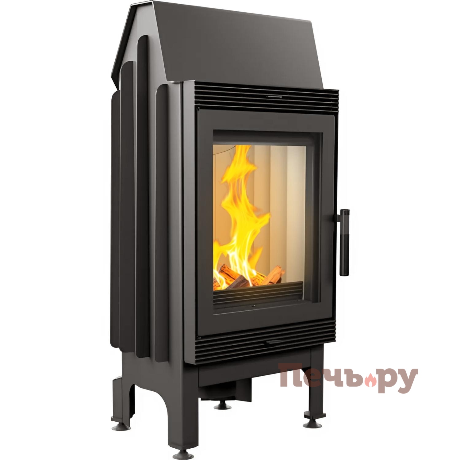 Каминная топка Kratki Blanka (керамич. футеровка) видео