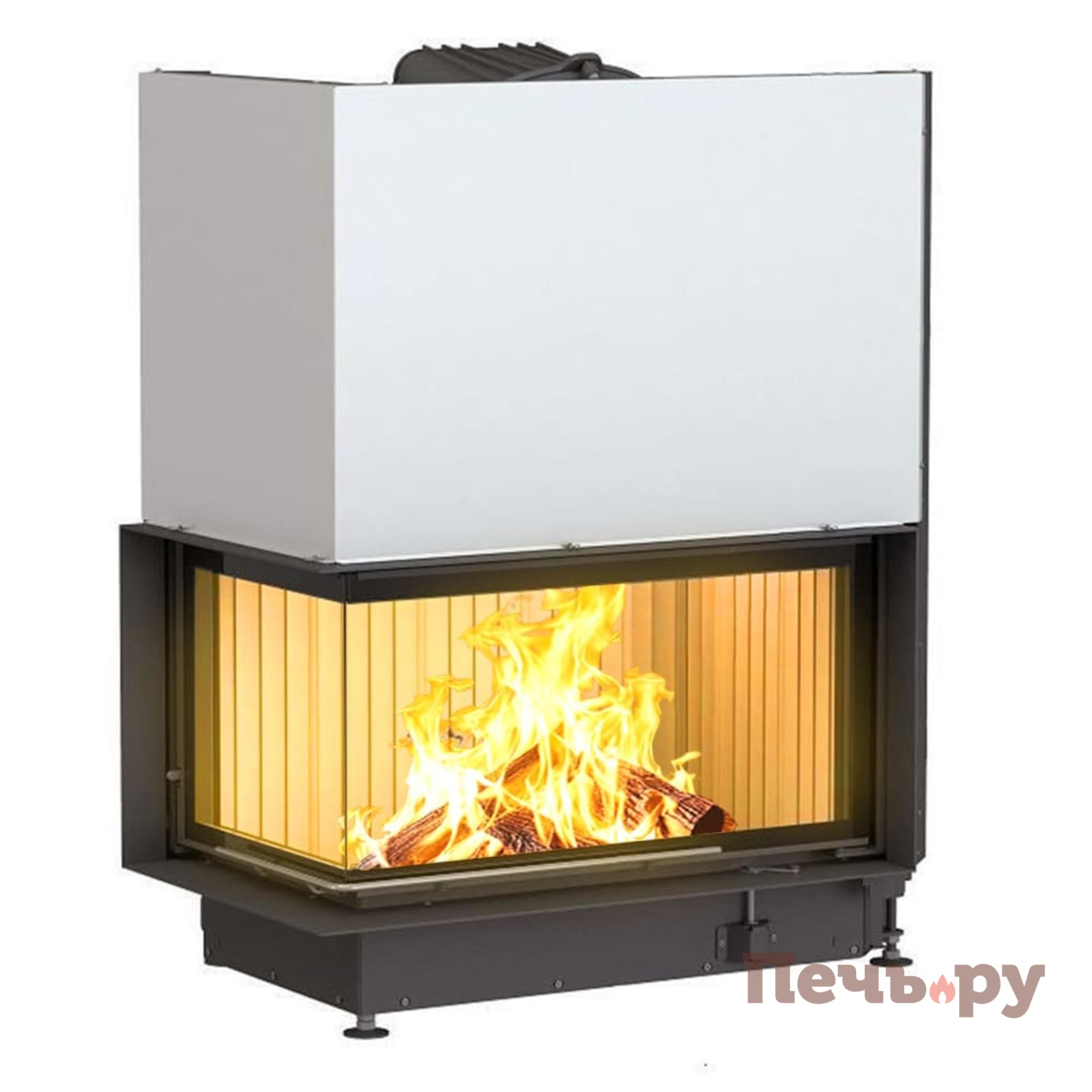 Каминная топка Brunner Eck-Kamin 45/82/48 с подъемом видео