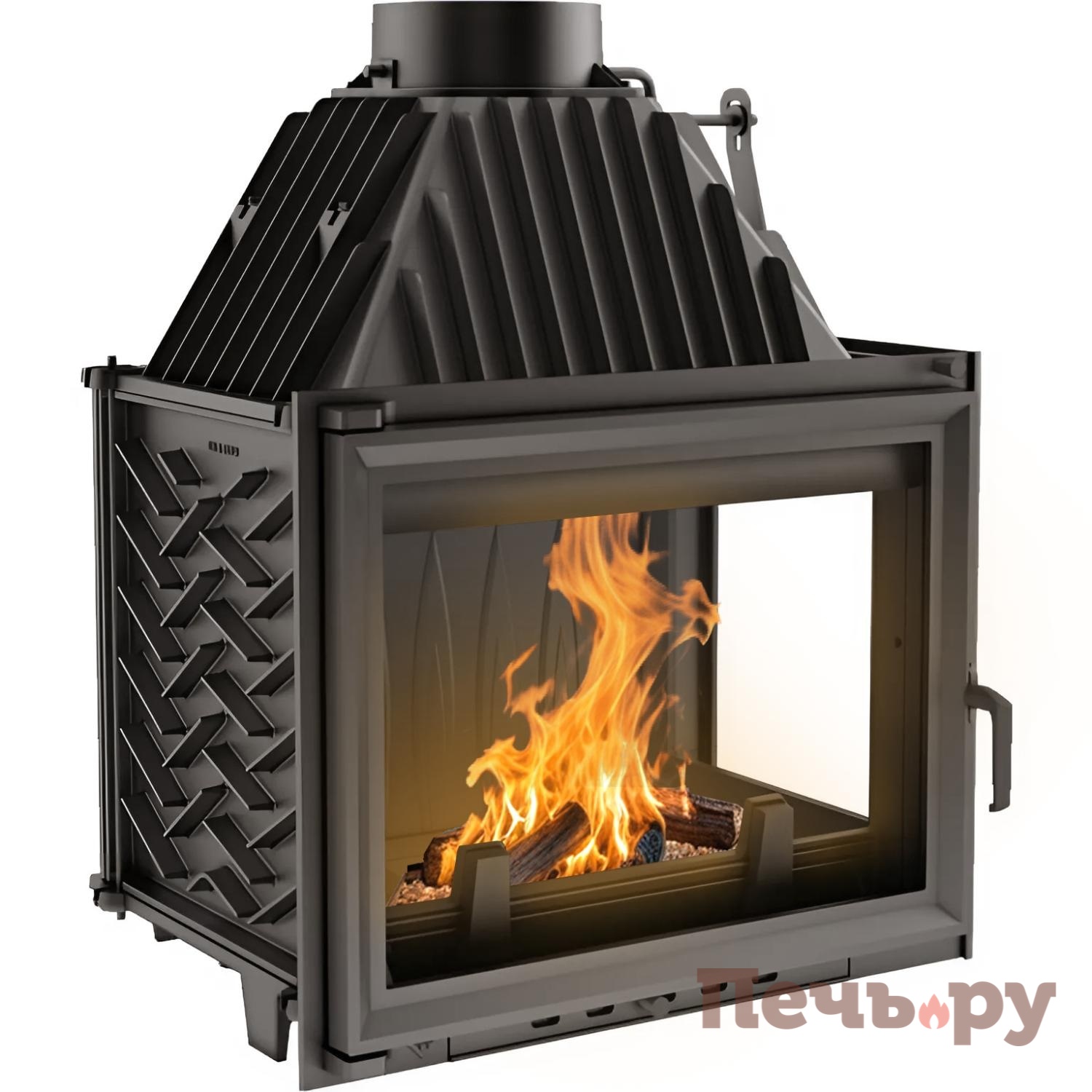 Каминная топка Kratki Zuzia/P (стекло справа) видео