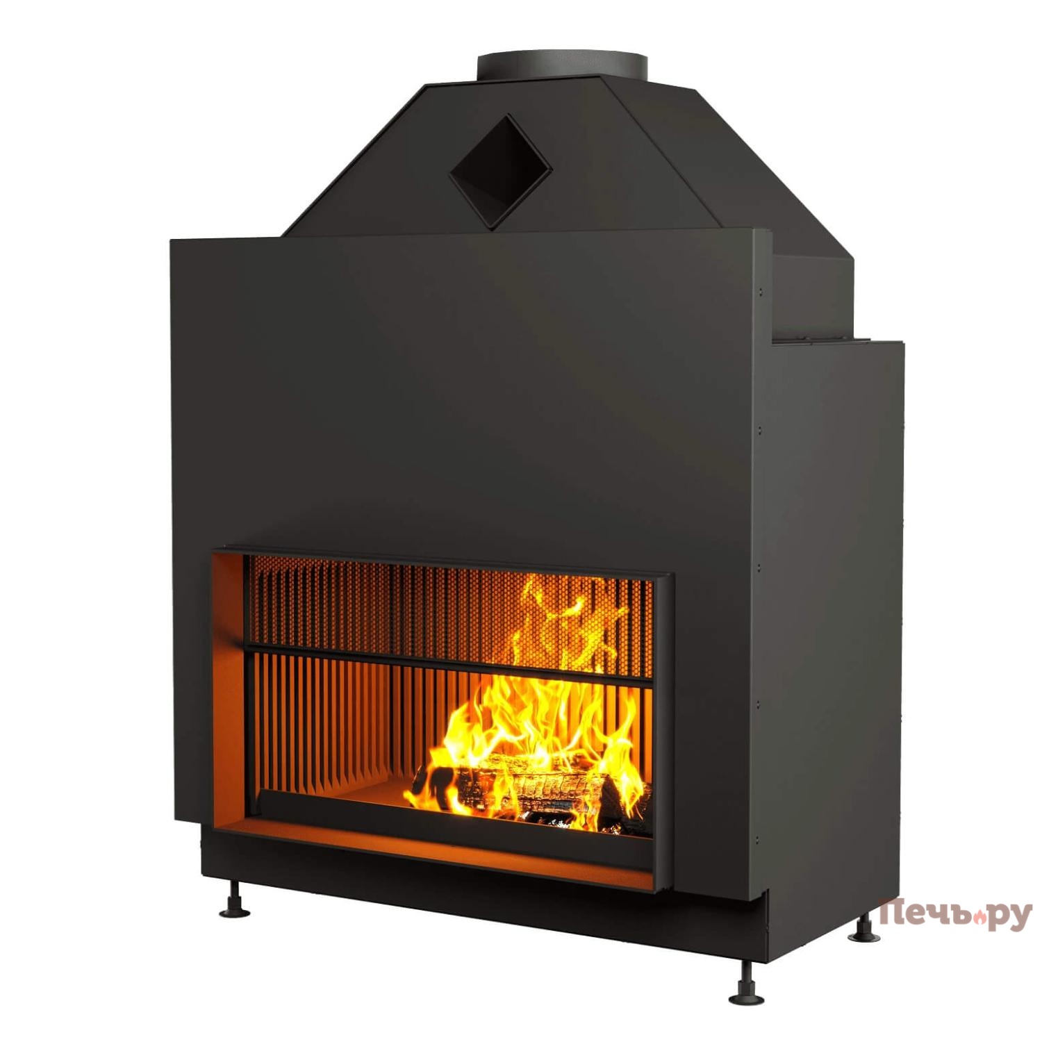 Каминная топка Астов с сеткой О1С 90/50 видео