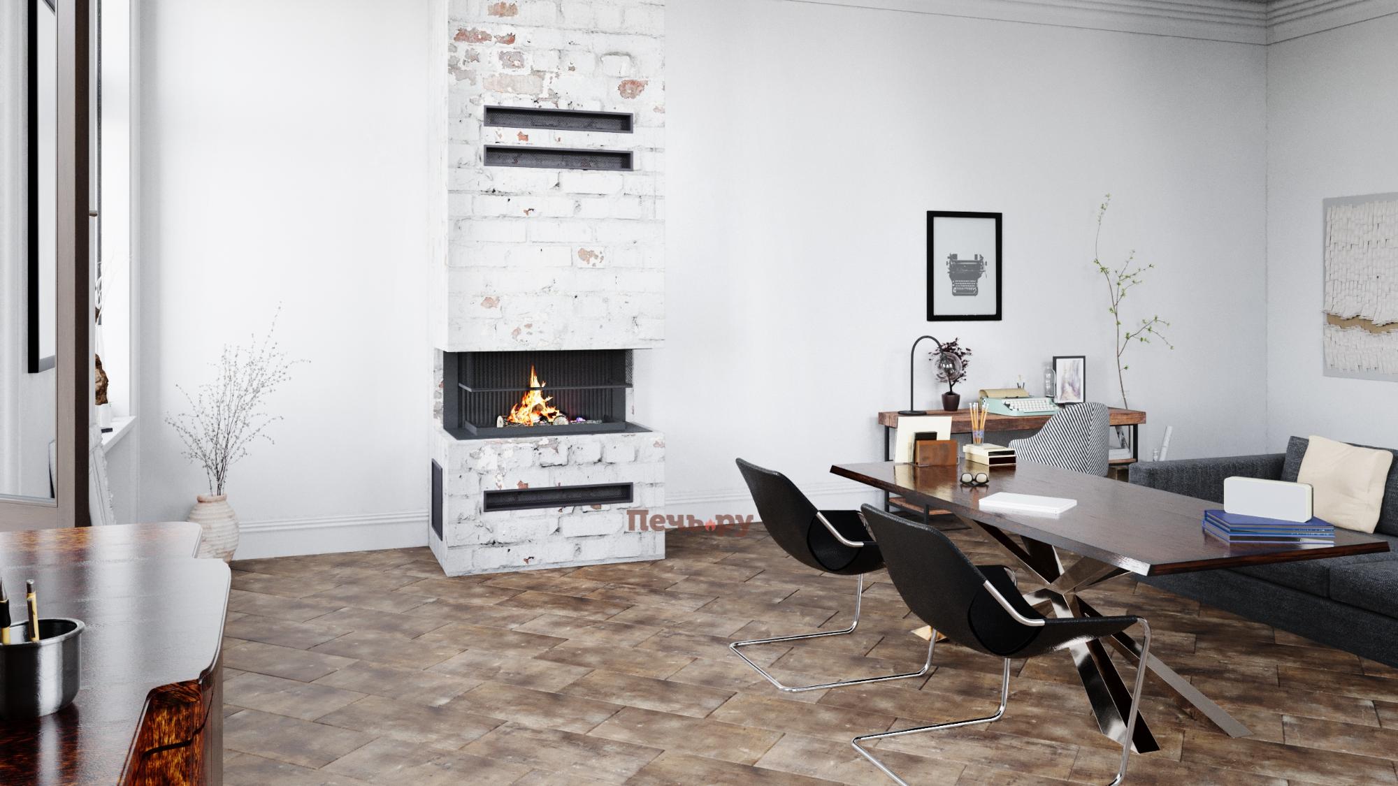 Каминная топка Астов с сеткой О3С 97/50 видео