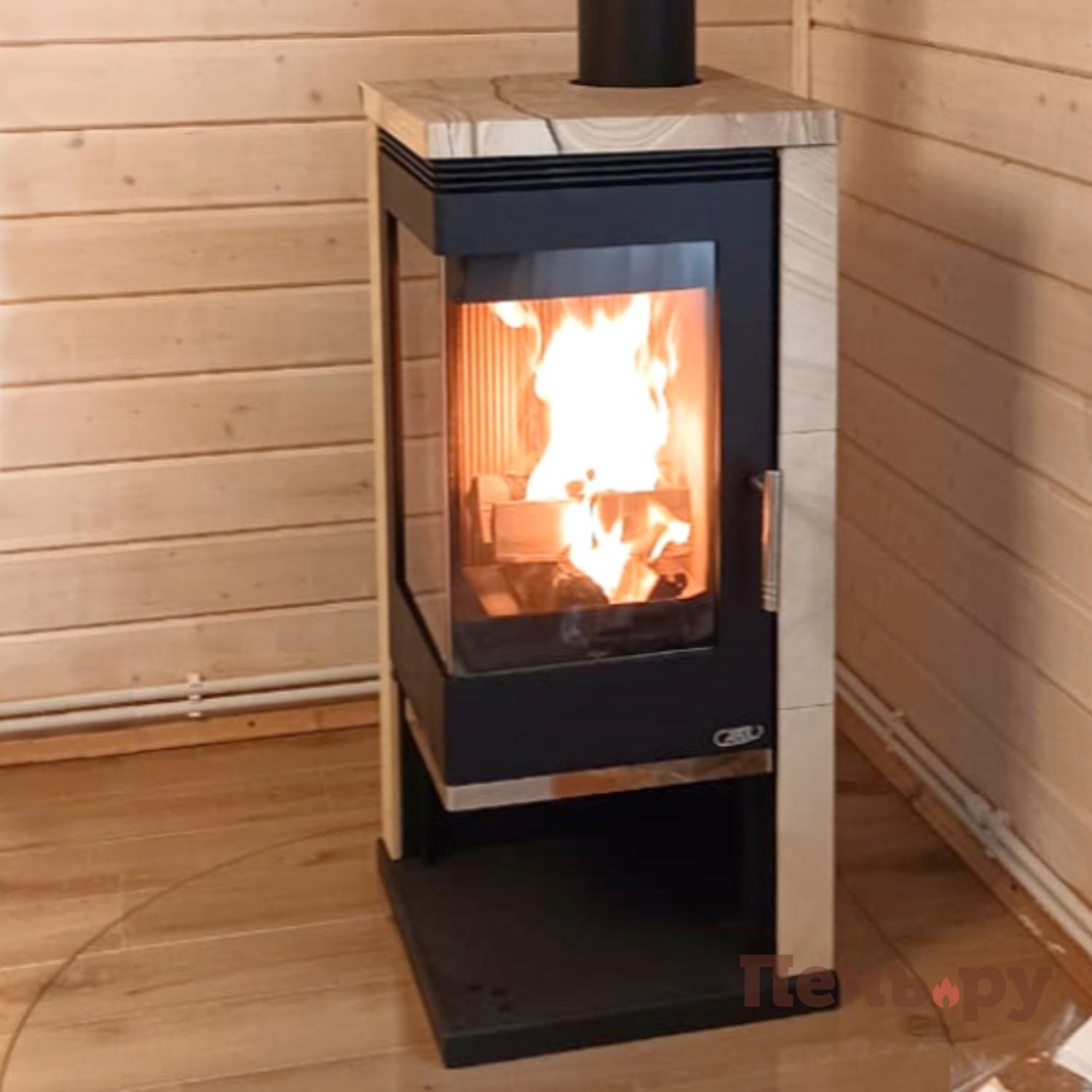 Печь камин ABX Admiral угловой видео