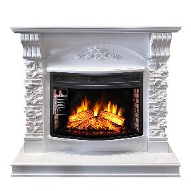 Портал Royal Flame Prague сланец белый под очаг Dioramic 25FX фото