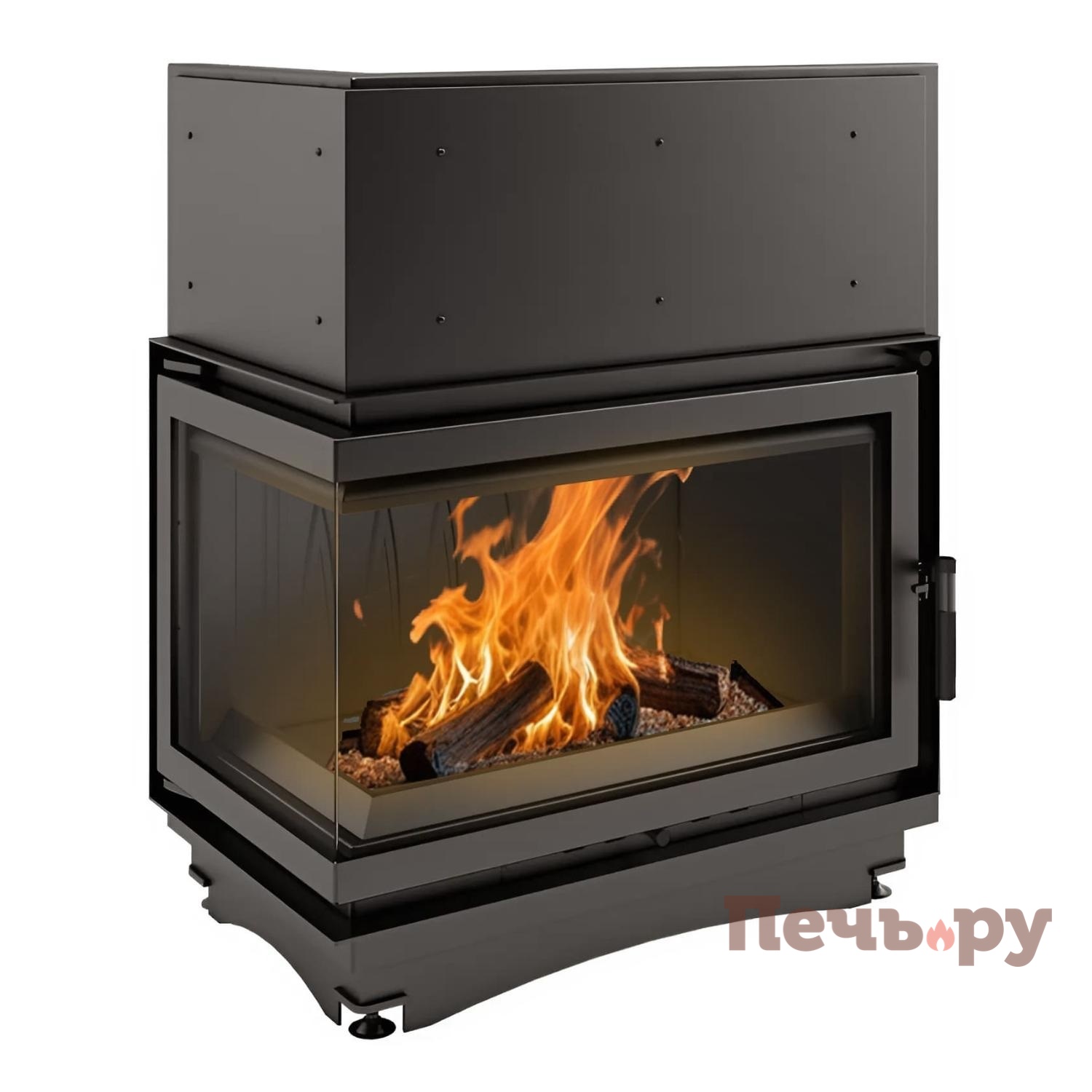 Каминная топка Kratki Oliwia/L/BS (угловое стекло слева) видео