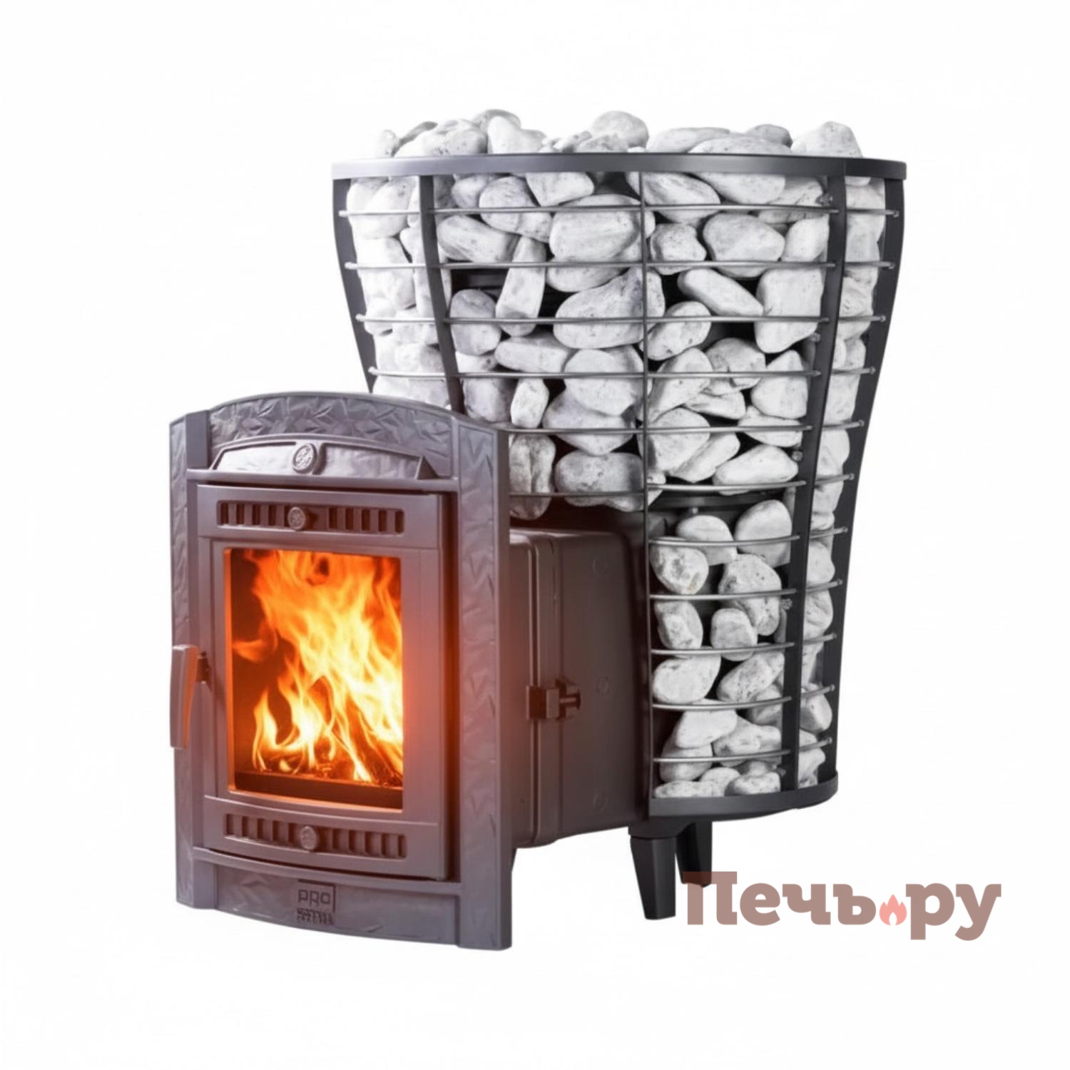 Банная печь Прометалл Атмосфера V Сетка нержавейка видео