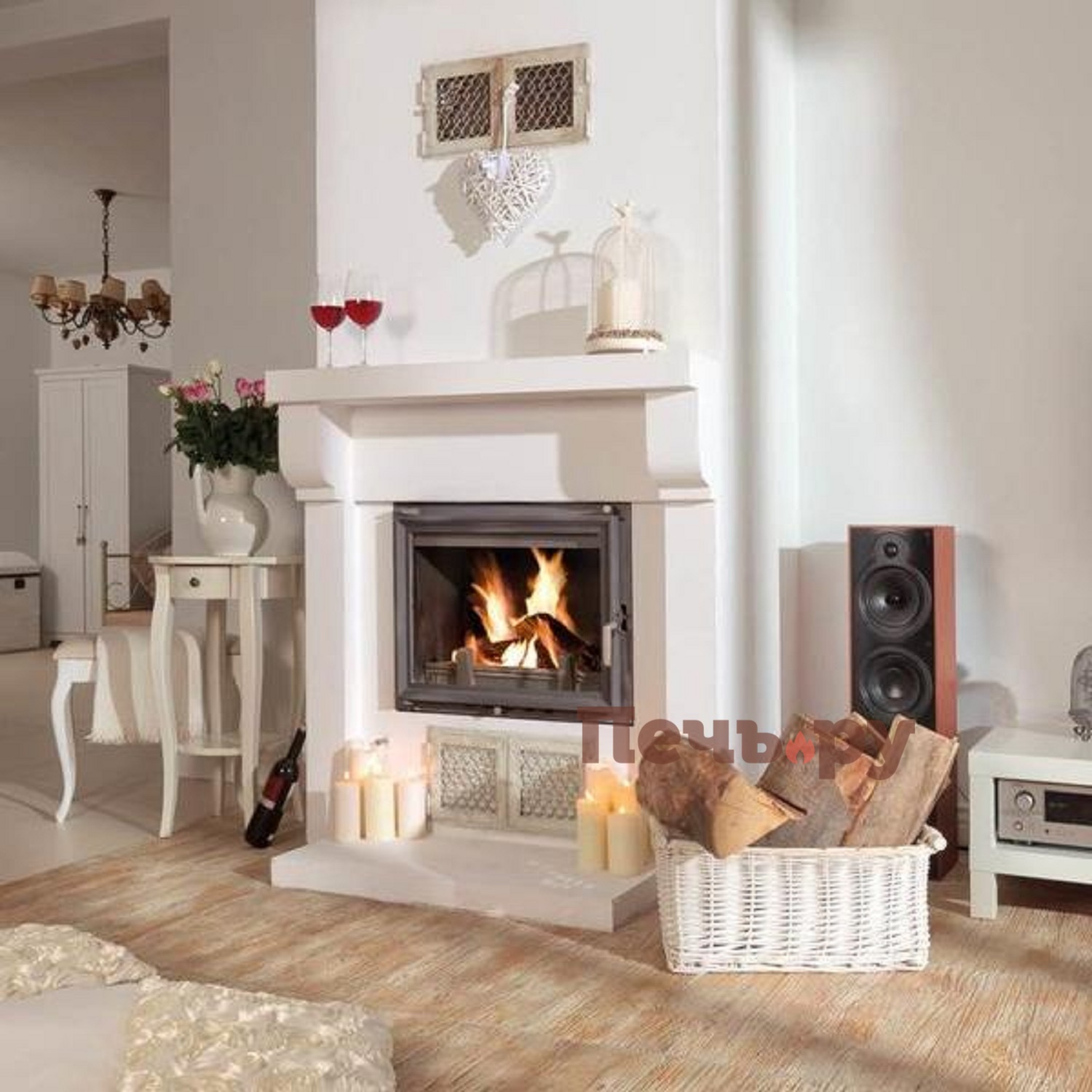 Каминная топка Kratki Zuzia 700 видео