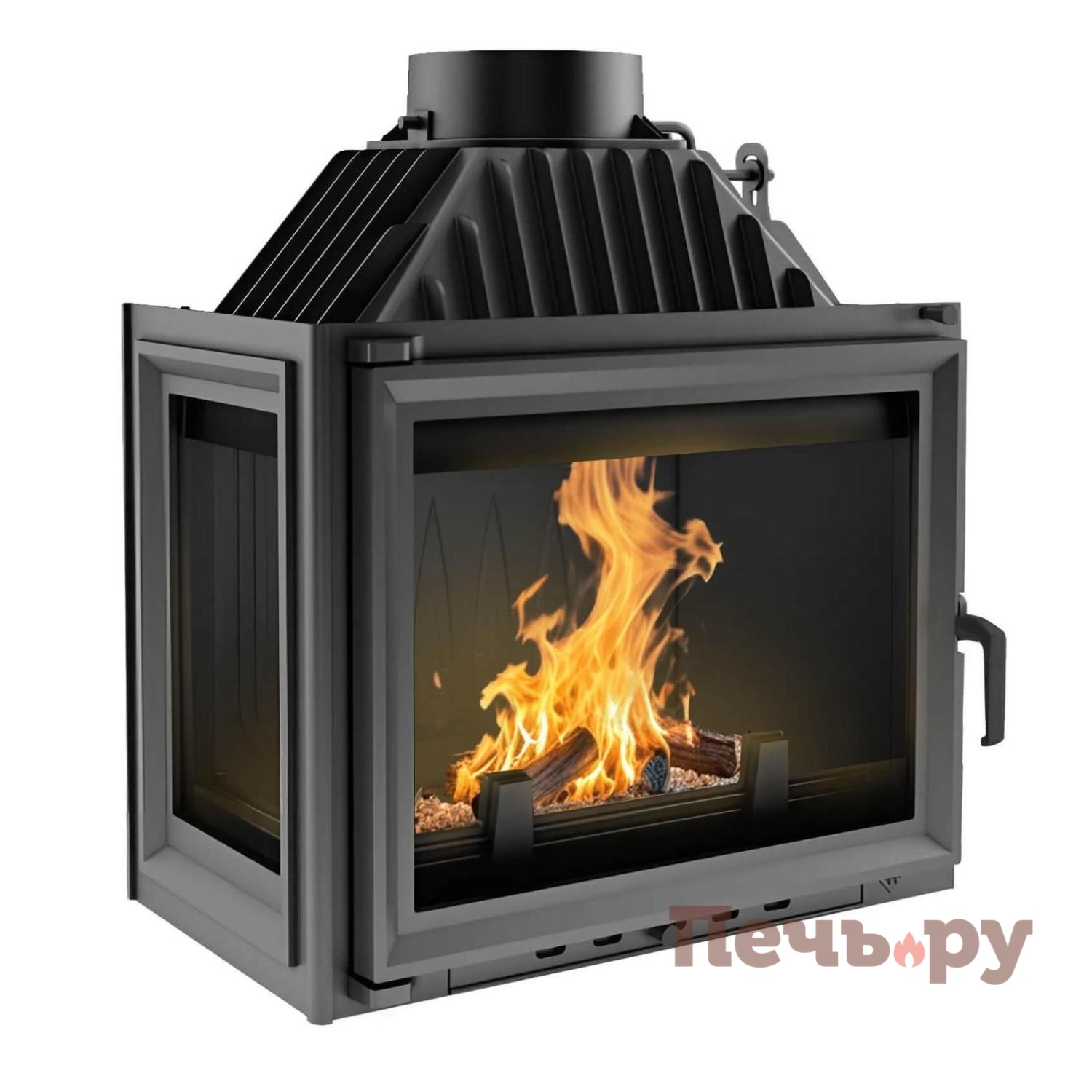 Каминная топка Kratki Maja/L (стекло слева) видео