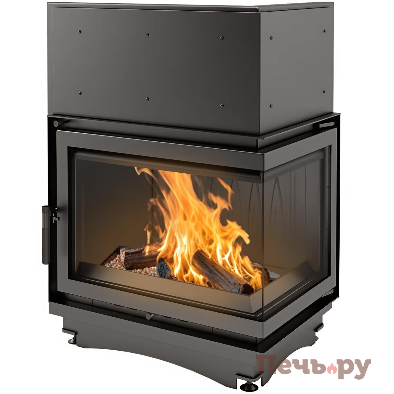 Каминная топка Kratki Zuzia/P/BS (угловое стекло справа) видео