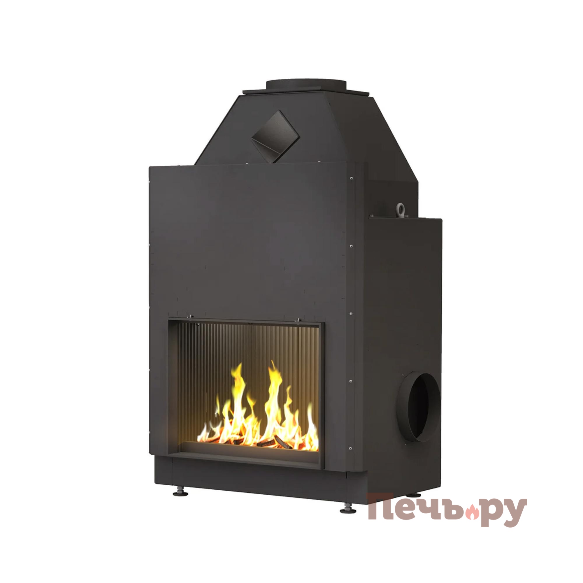 Каминная топка Brunner Urfeuer KuchenKamin кухонная открытая топка 50/66 видео