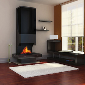 Камин Virtu Style Niagara (Ниагара) без стекла, с короткой столешницей фото