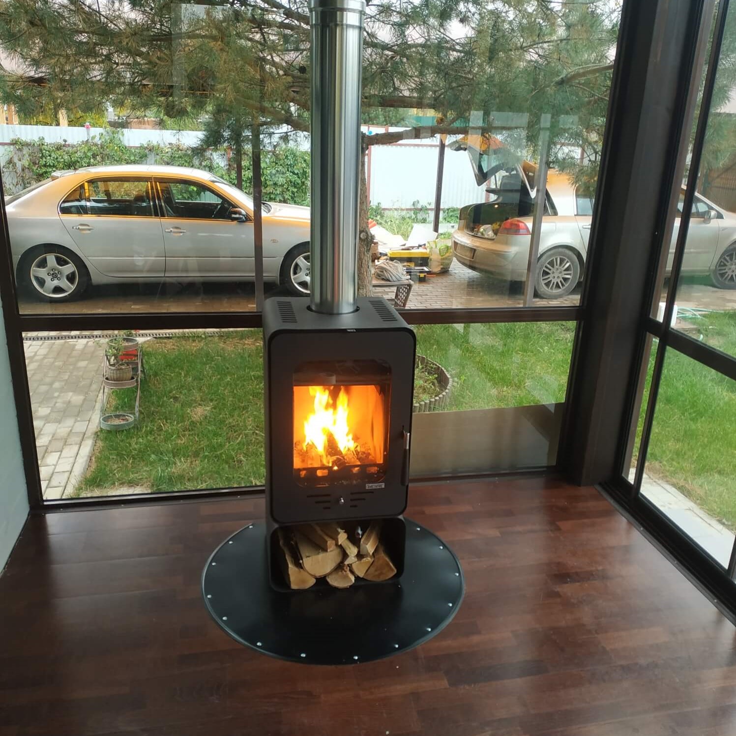 печи мета в интерьере