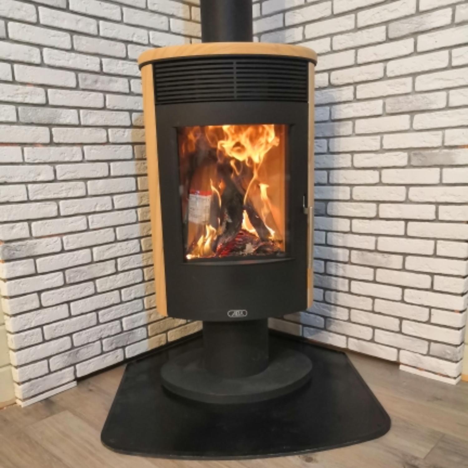 Печь камин ABX Tartu 5 поворотный видео