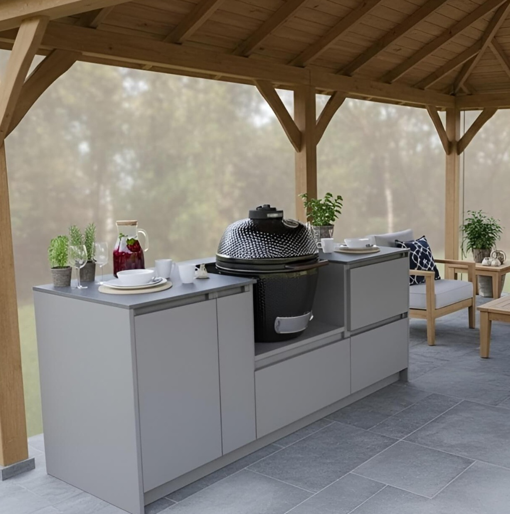 летняя кухня с мангалом