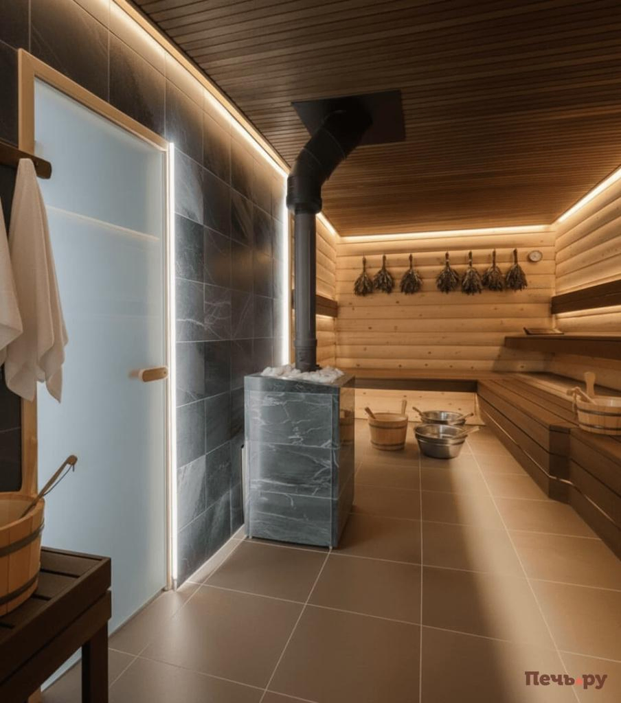 как правильно установить печь в бане