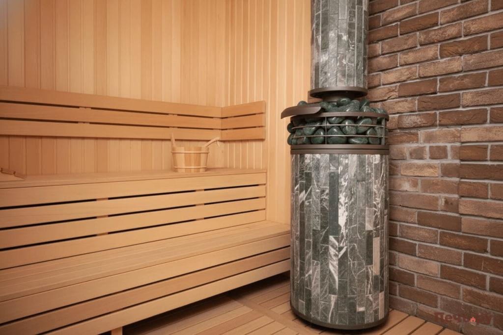 установка банной печи