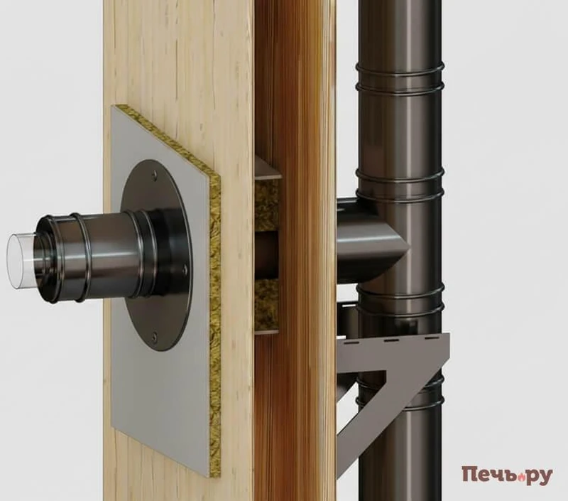 как собрать дымоход