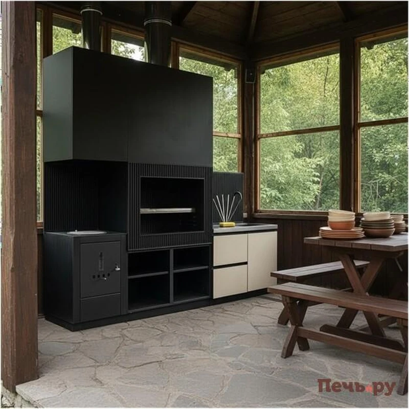 летняя кухня на даче