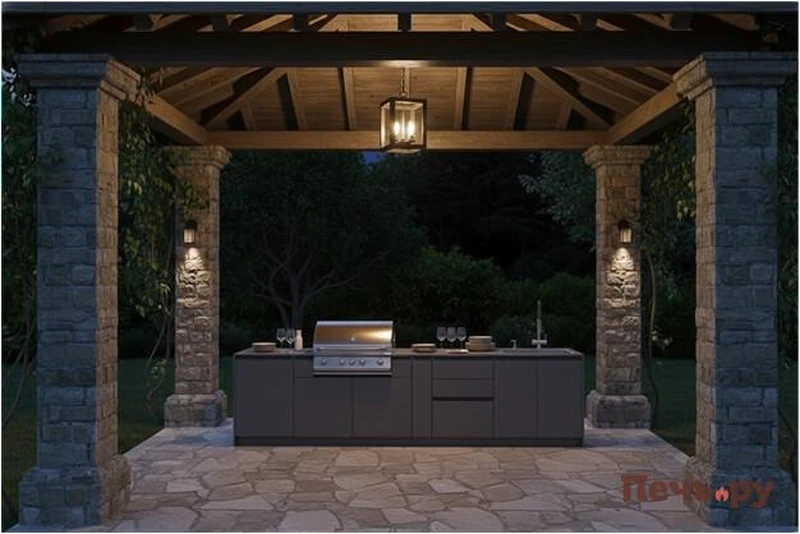 летняя кухня отдельно стоящая