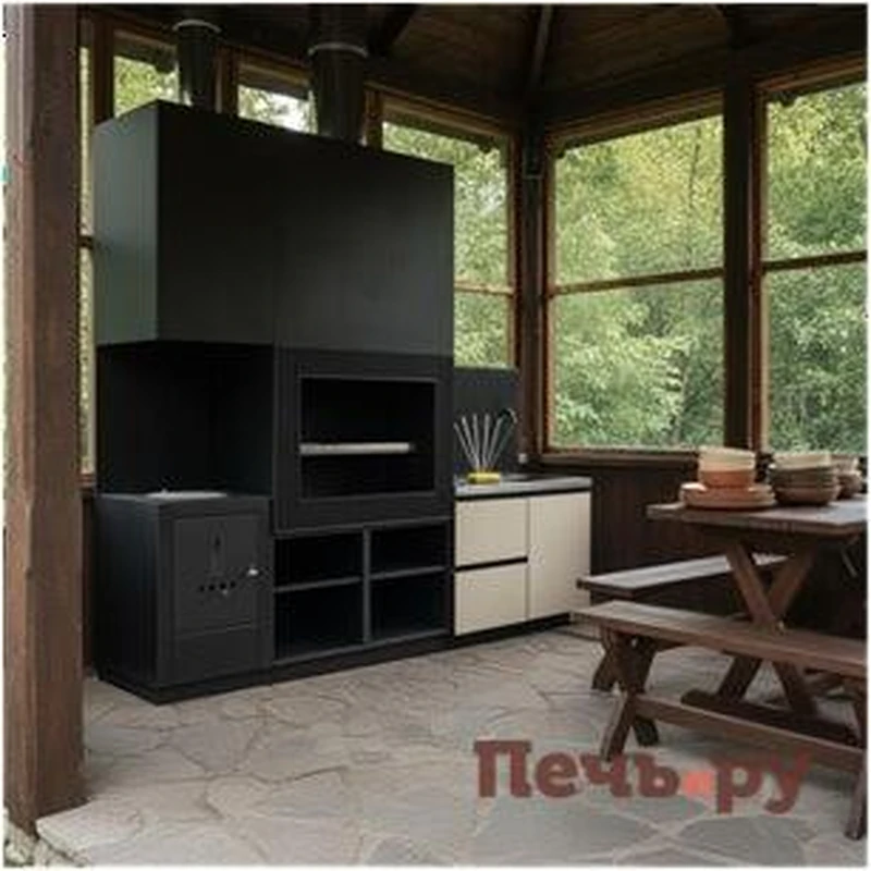 реализованный проект летней кухни-2