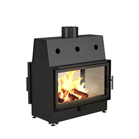 Каминная топка Echa Tech  ECT Double 90x51/V 15 кВт, 900/510, туннель, футеровка вермикулит фото