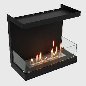 Встроенный биокамин Lux Fire фронтальный 700 М фото