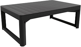 Раскладной стол Keter Лион (Lyon rattan table) графит фото