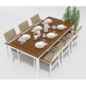 Обеденная группа Gardenini Белла 220 Бежевая DBLL.020222.С4 фото