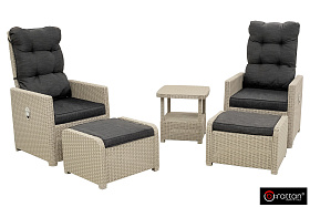 Комплект уличной мебели Gardeck B:Rattan MANCHESTER OTTO SET 2, цвет серый фото