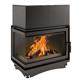 Каминная топка Kratki Oliwia/L/BS (угловое стекло слева) фото