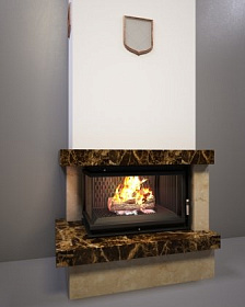 Каминная облицовка FireBird Ладога (для топки Maja/LP/BS) (угловое стекло слева-справа) фото