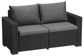 Диван Калифорния 2-х местный (California 2 Sofa), графит фото