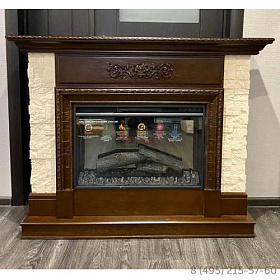 Портал Interflame Сигма сланец/Foton 26 LED FX QZ фото