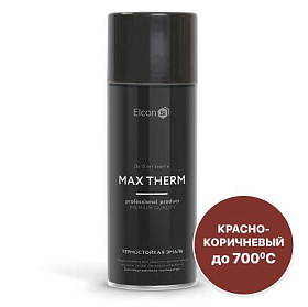 Краска термостойкая (Аэрозоль) Элкон (Elcon) (до 700°С, 520 мл) Красно-коричневая фото