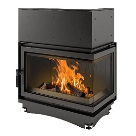 Каминная топка Kratki Oliwia/P/BS (угловое стекло справа) фото