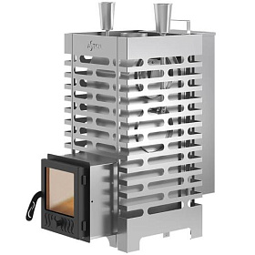 Печь для бани Aston 20 Inox стекло Аква фото