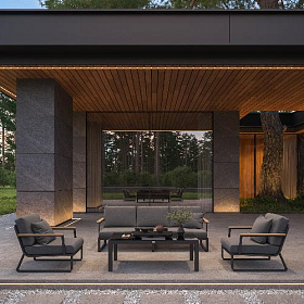 Лаунж зона Gardenini Voglie серая LPVGL.010800.S3 фото