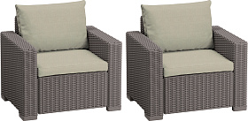 Комплект кресел Калифорния (California chair) капучино фото