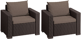 Комплект кресел Калифорния (California chair) коричневые фото