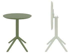 Стол пластиковый складной Sky Folding Table Ø60 234/121-0107 фото