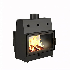 Каминная топка Echa Tech ECT Double 90x51/C 15 кВт, 900/510, туннель, футеровка чугун фото