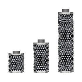 Комплект IKI Plus (cетка высотой 30 см + прямая дымовая труба 35 см) фото